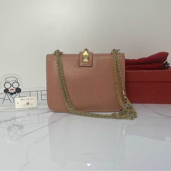 Valentino Rockstud Mini Lock Chain Bag - Picture 4 of 5